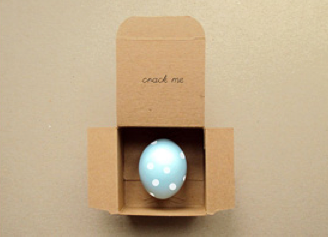 Easter egg message inside an egg DIY 